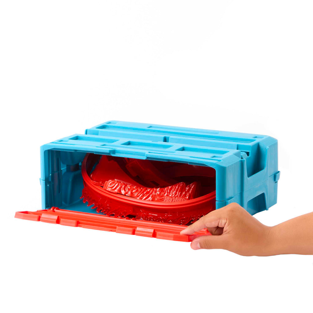 Hot Wheels Fire-Themed Track Building Set With 1 Hot Wheels Toy Car