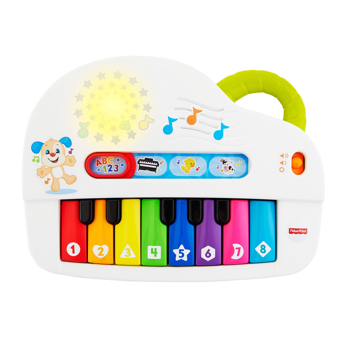 Fisher-Price Laugh & Learn Silly Sounds Light-Up Piano Interactive Toy For Baby & Toddler