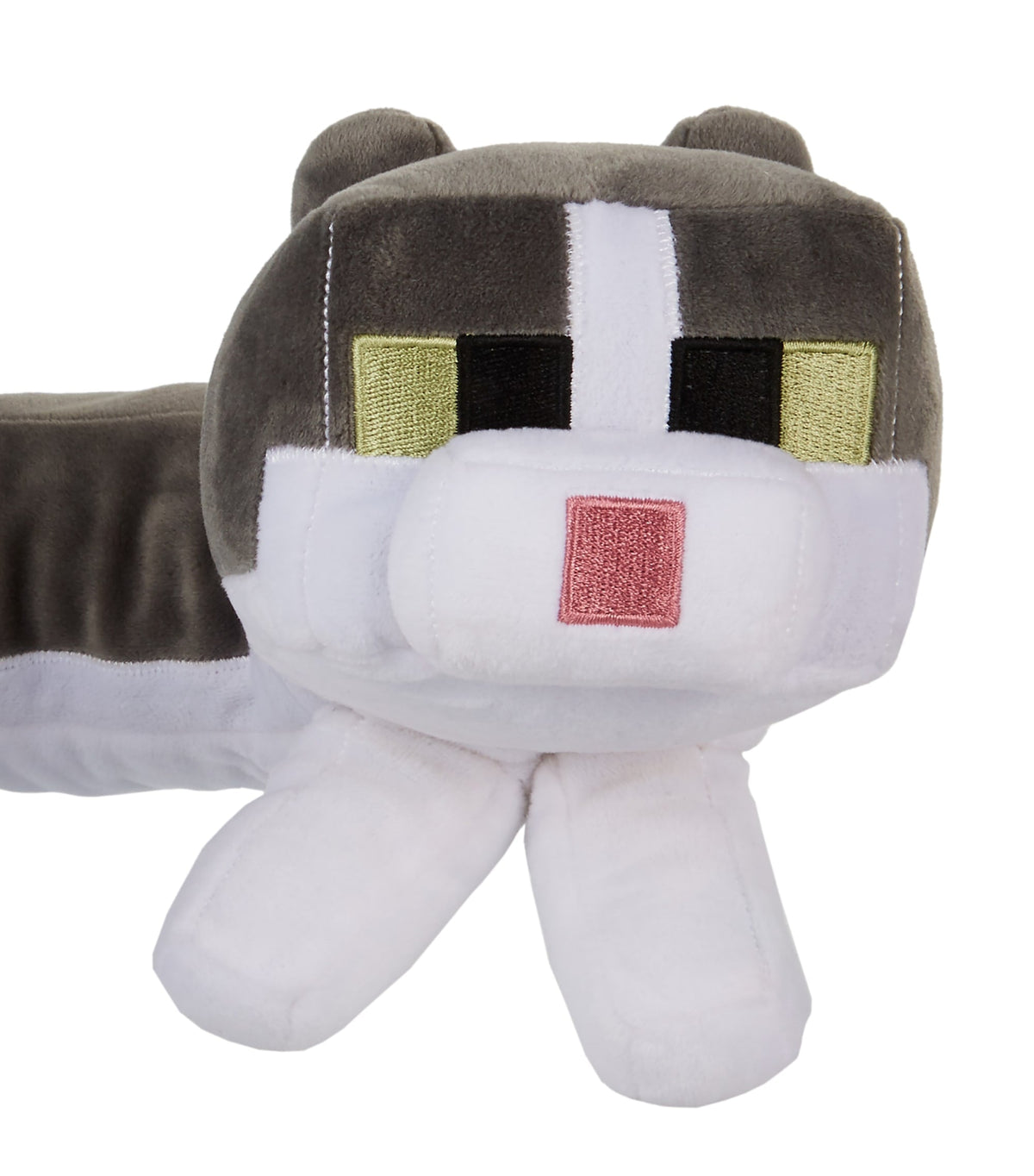 Minecraft Purring Sounds Neck Pillow, Cat Plush Toy With Sound For Travel