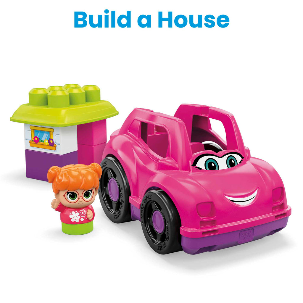 MEGA BLOKS Catie Convertible Fisher-Price Toy Blocks With 1 Figure (6 Pieces) For Toddler