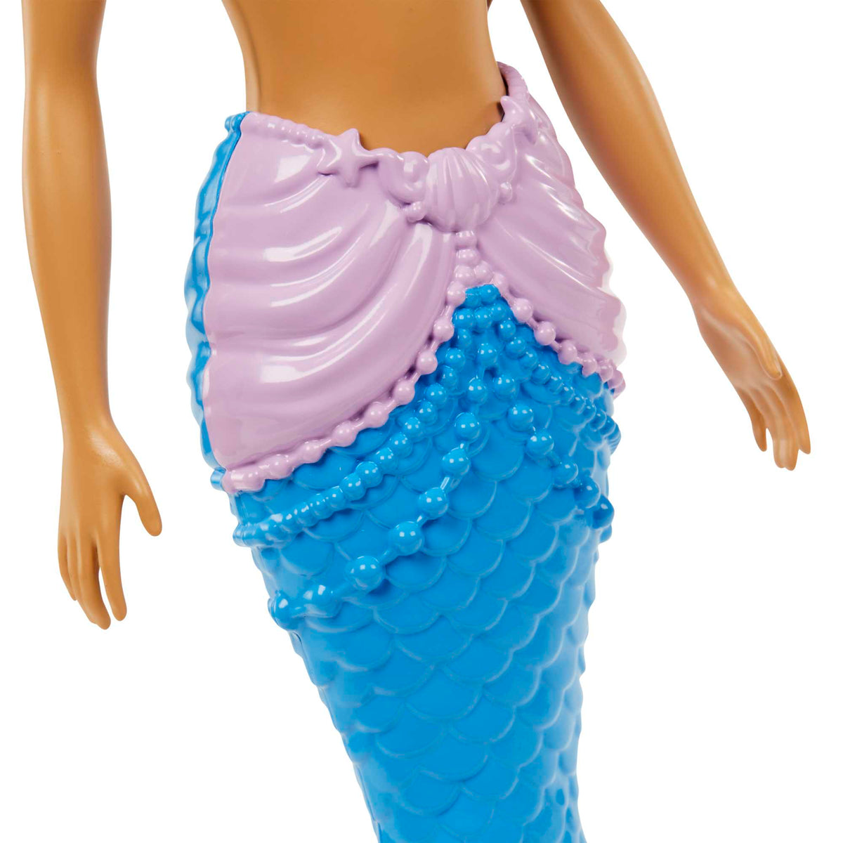 Barbie Fantasía Muñeca Sirena Aleta Azul con Lila