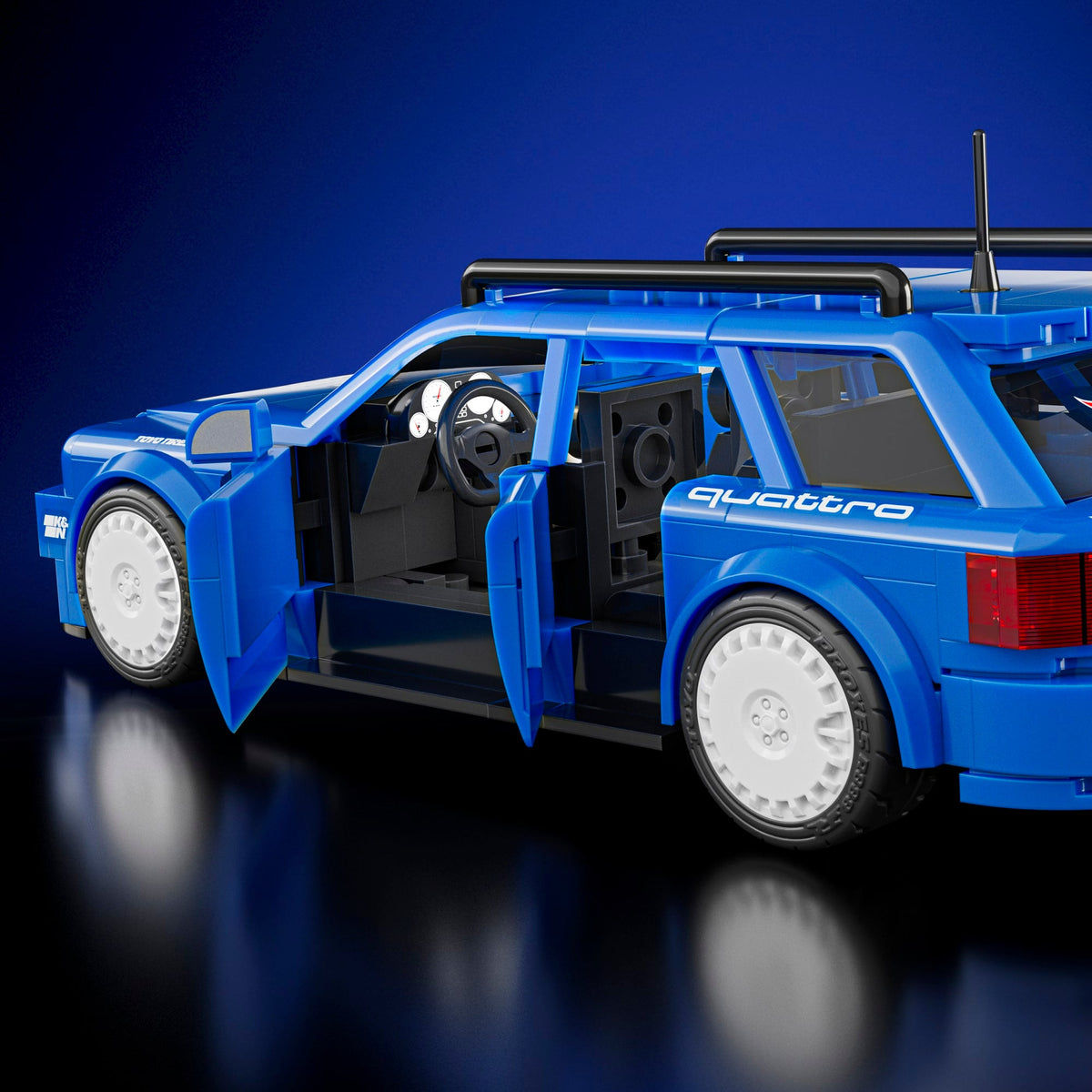 Mattel Brick Shop Hot Wheels Audi Avant RS2 Building Toy Kit (253 Pieces), For Collectors