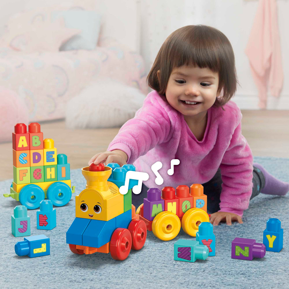 Mega Bloks Juguete de Construcción Abc Tren de Aprendizaje