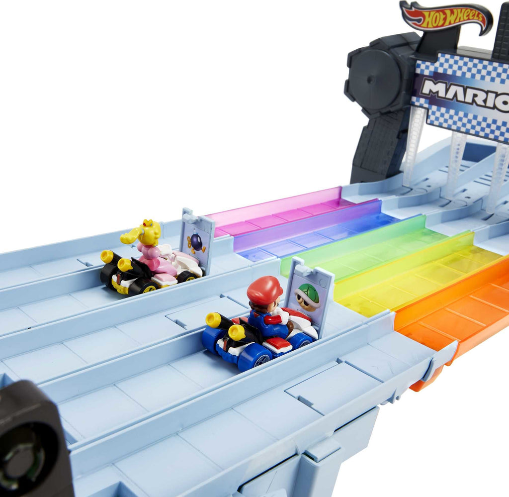 Hot Wheels Mario Kart Pista de Brinquedo Rainbow Road