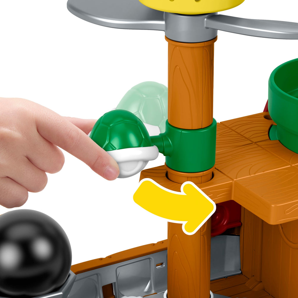 Fisher-Price-Coffret La Forteresse Volante de Bowser Little People