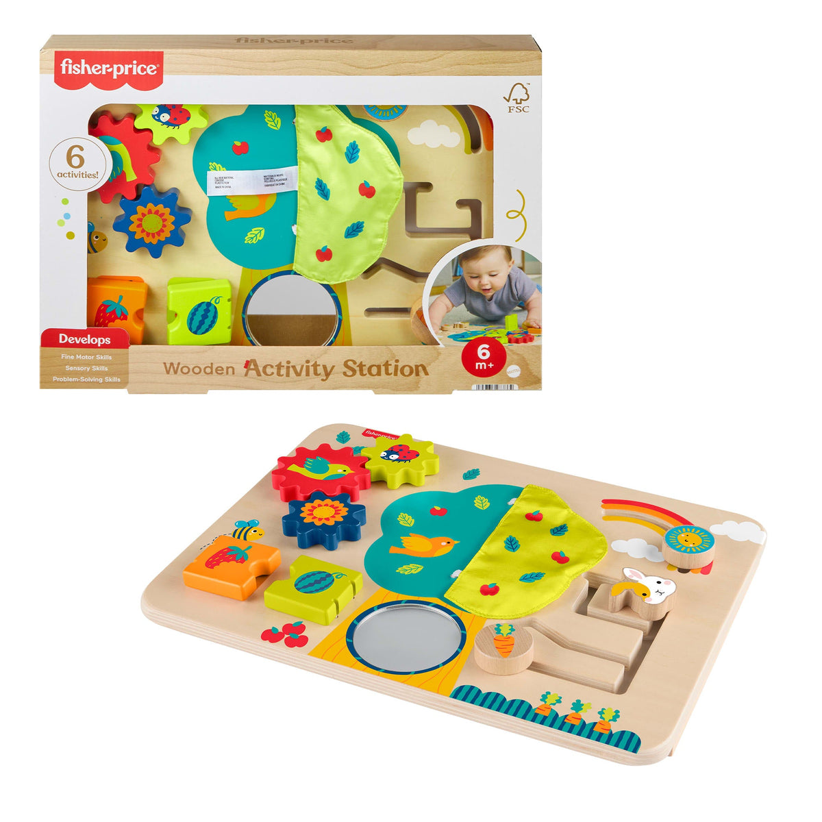 Fisher-Price® Ma Planche D’Activités en Bois