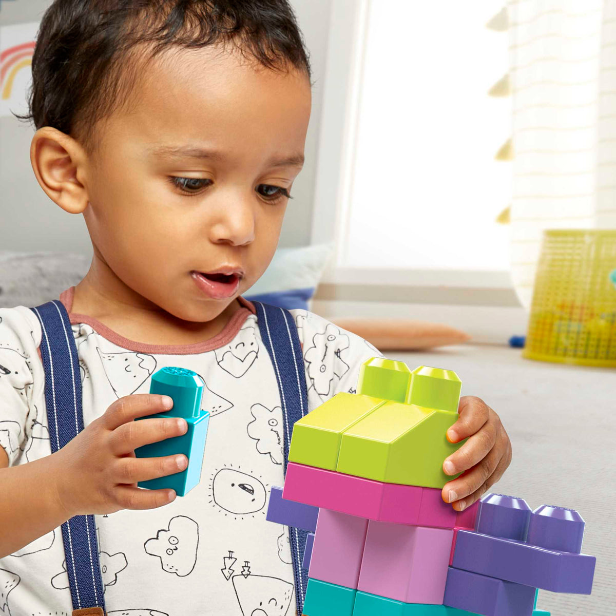 Mega Bloks Sac Rose 80 Briques