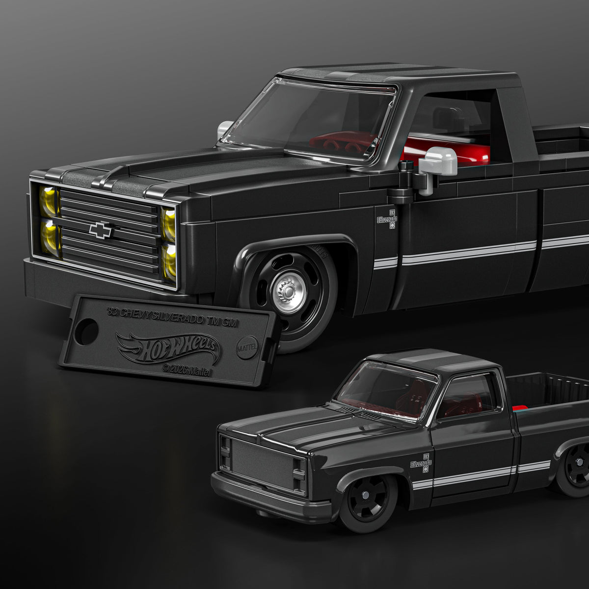 Mattel Brick Shop Hot Wheels ’83 Chevy Silverado Building Toy Kit