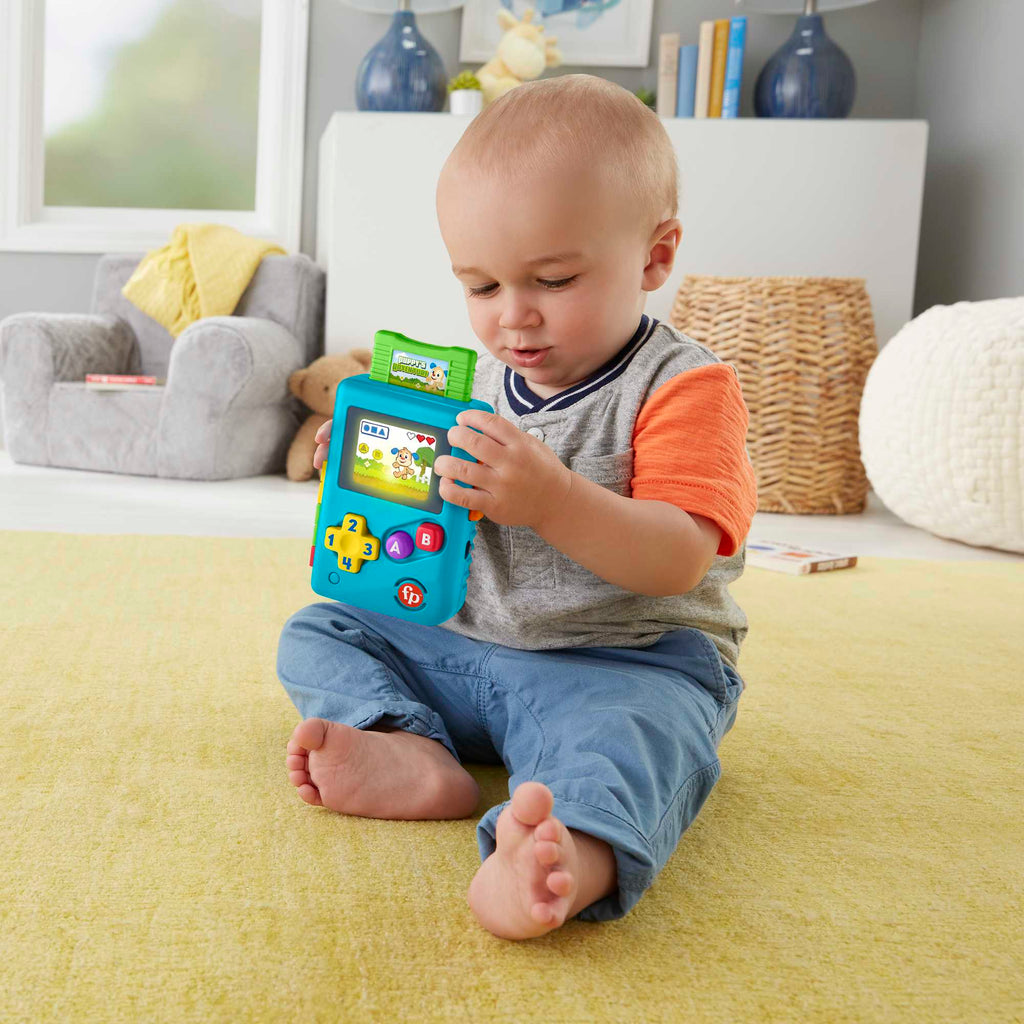 Fisher-Price Rires et Éveil Ma Première Console de Jeu Portable Édit Version Anglaise et Française