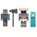 Minecraft Dungeons II Action Figures & Accessories Multipack, 3.25-inch Scale & Pixelated Design