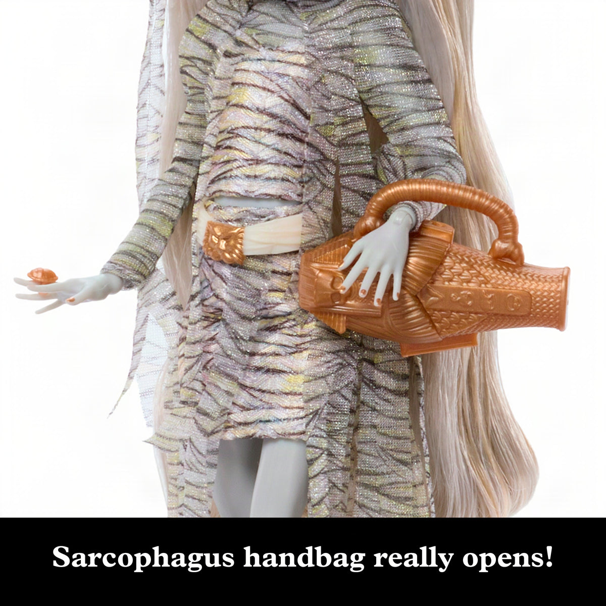 Monster High X Universal Monsters The Mummy Collector Doll With Wrap Dress & Sarcophagus Purse