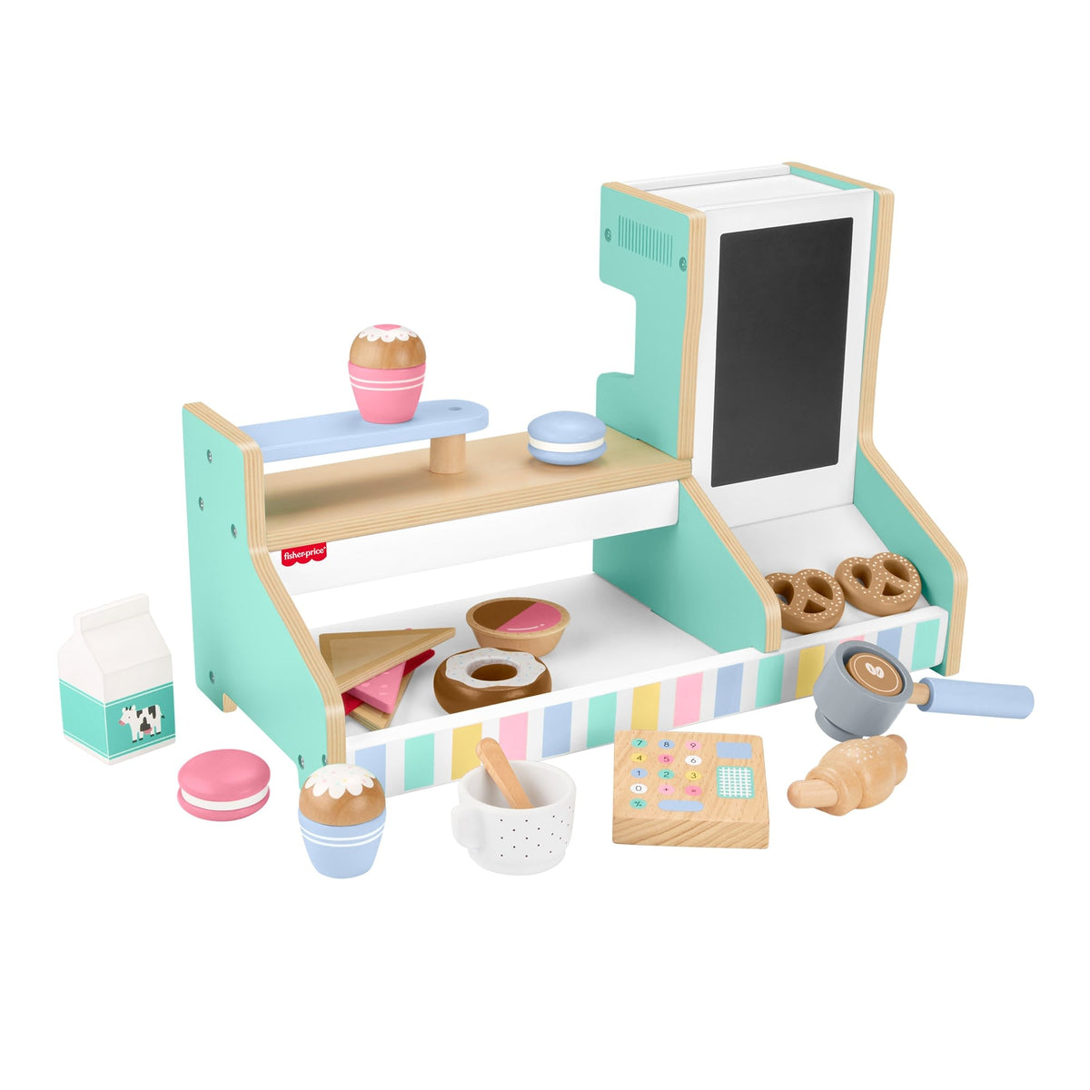 Fisher-Price Juguete para Bebés Set Mi Primer Cafetería de Madera