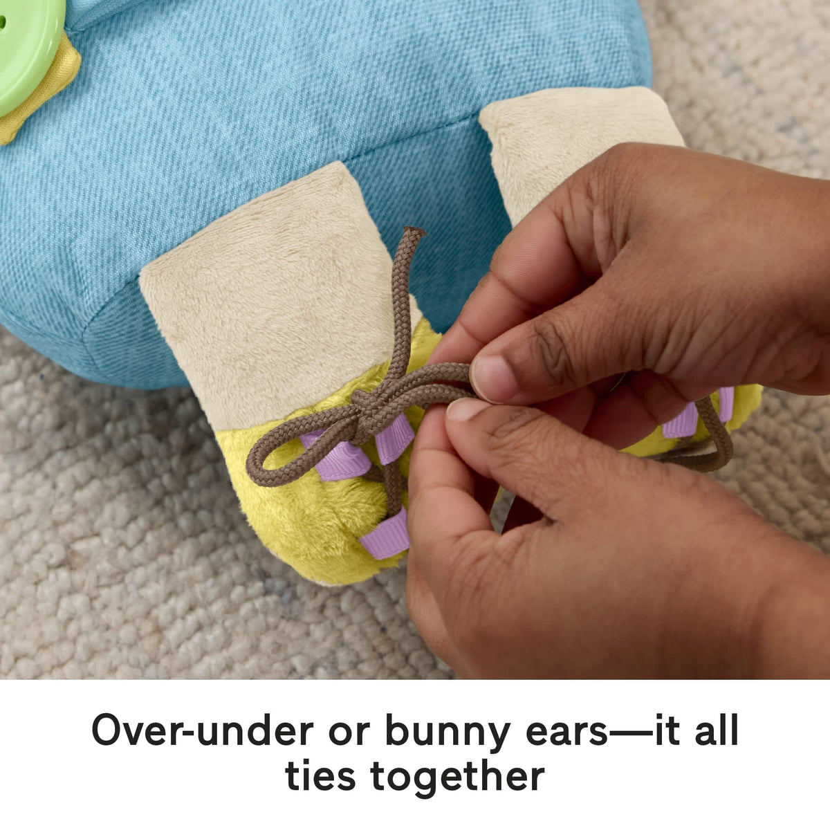 Fisher-Price Learn To Dress Bunny Plush Animal Doll Educational Activity Toy For Toddlers