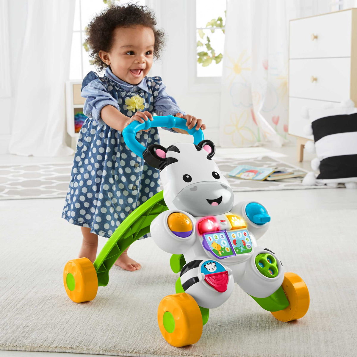 Fisher-Price Infant-Walkers Andador para Bebês Zebra de Aprendizagem