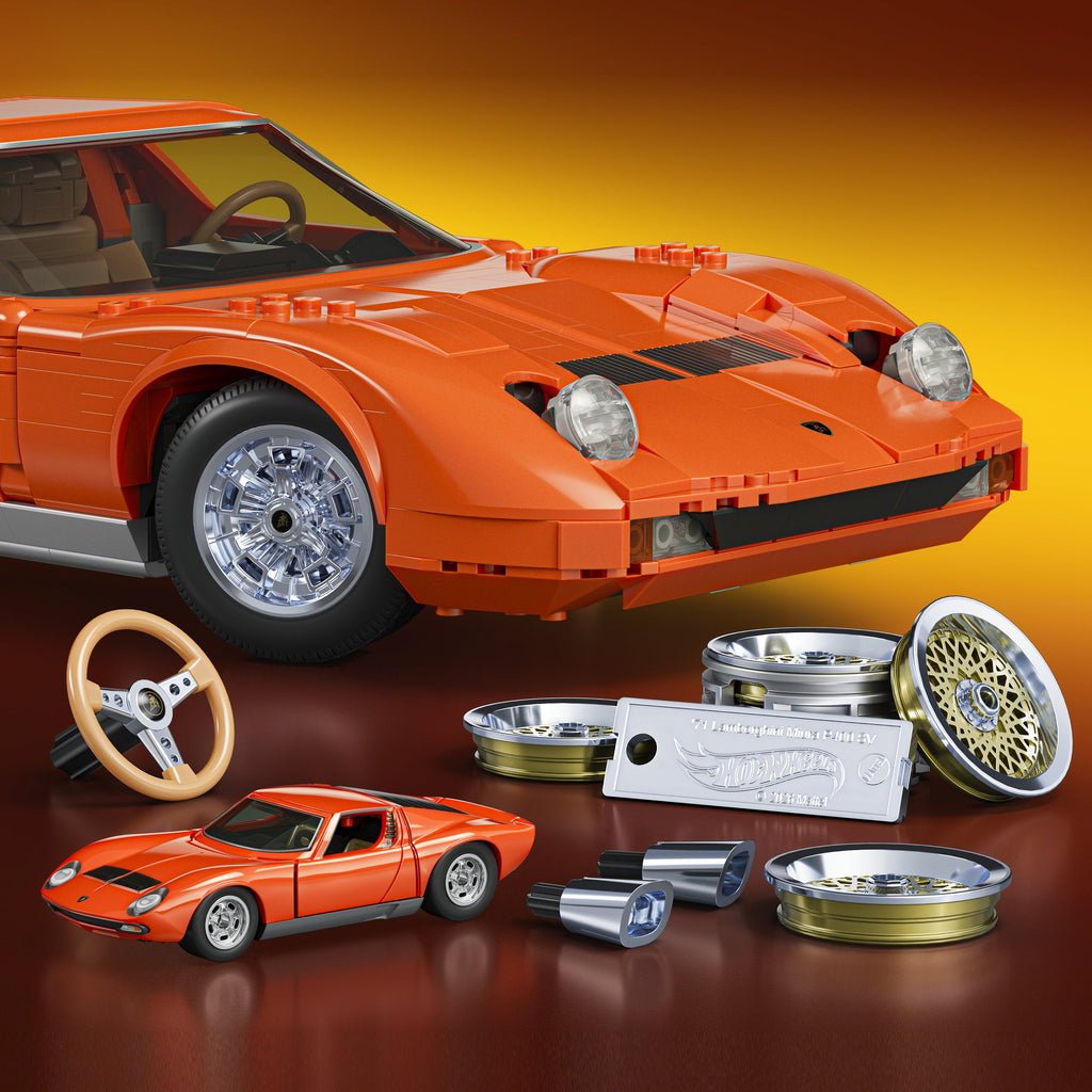 Hot Wheels-Coffret de Construction Lamborghini Miura P400 Sv de 1971