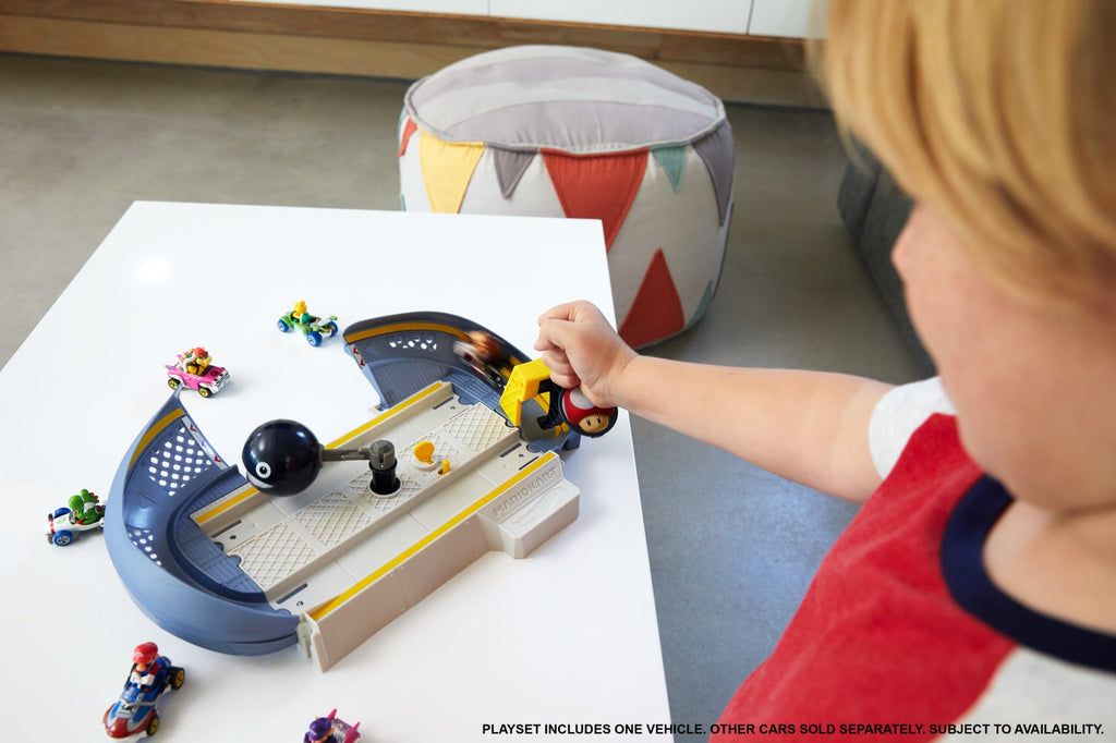 Hot Wheels Mario Kart Pista de Brinquedo Chain Chomp