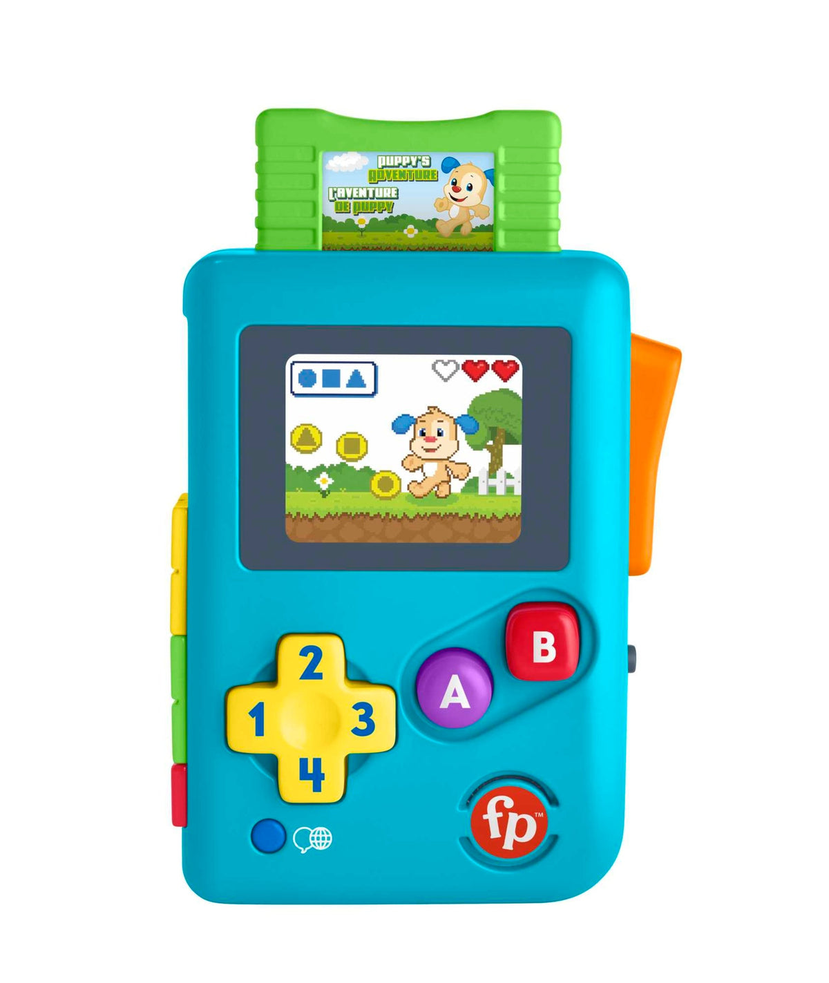 Fisher-Price Rires et Éveil Ma Première Console de Jeu Portable Édit Version Anglaise et Française