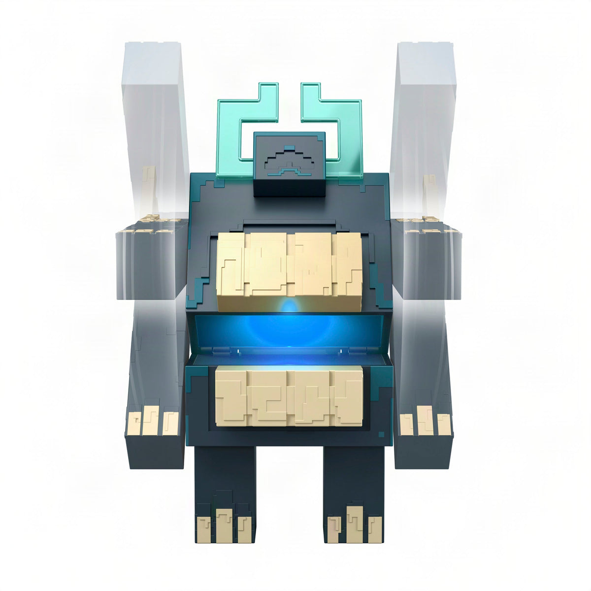 Minecraft Dungeons II Twisted Warden Figure, Lights & Sounds, Slam Attack Action & Soul Corrupted Creeper Figure