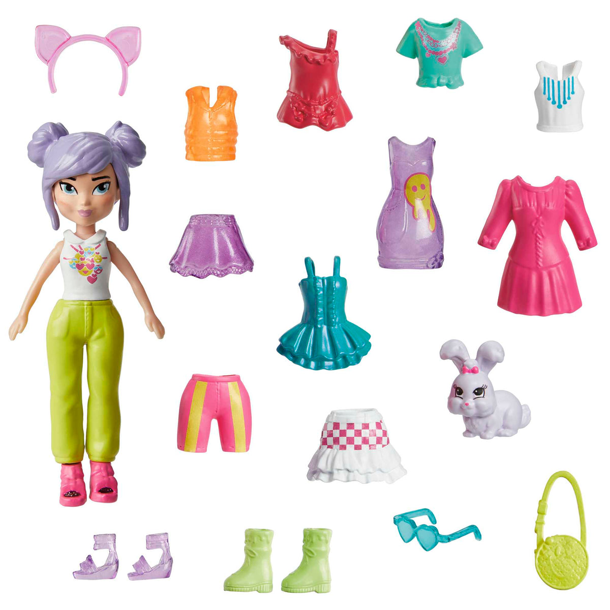 Polly Pocket Set de Juego Paquete de Modas Mediano Color Pop