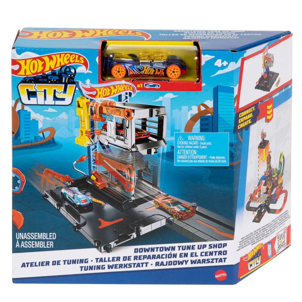 Hot Wheels City Pista de Brinquedo Pistas surpresa Downtown