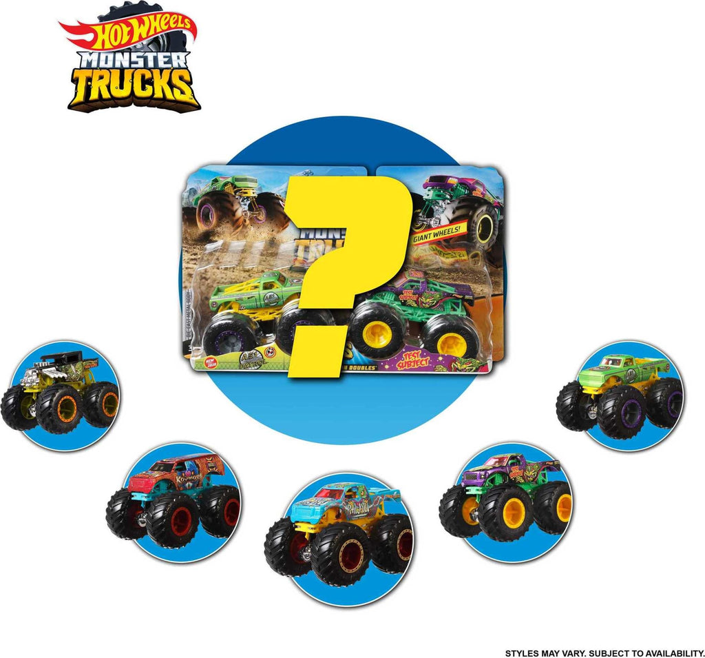 Hot Wheels Monster Trucks 1:64 Scale Demolition Doubles 2-Pack