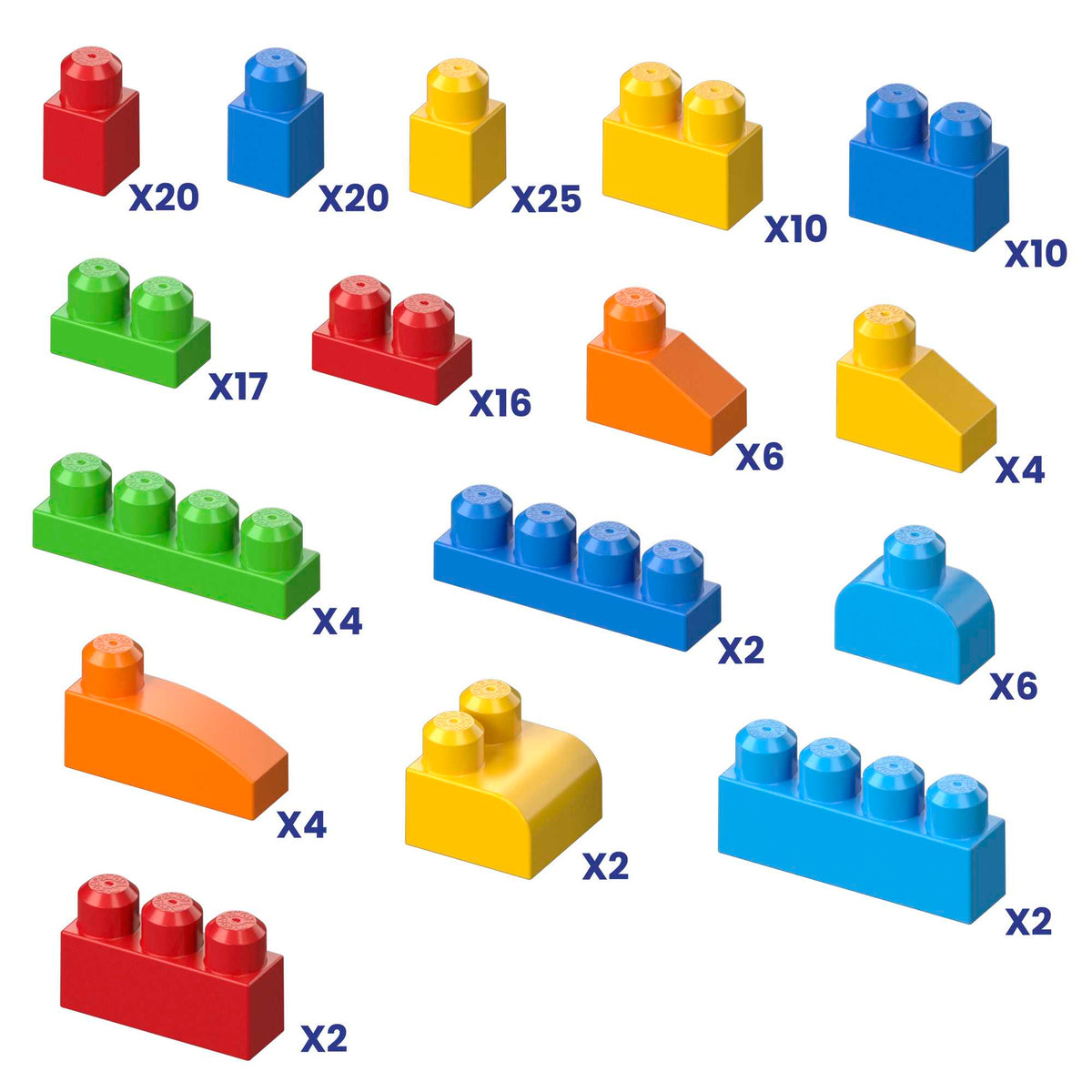 MEGA Bloks First Builders Deluxe Building Bag Toy Blocks With Storage Bag (150 Pieces) For Toddler