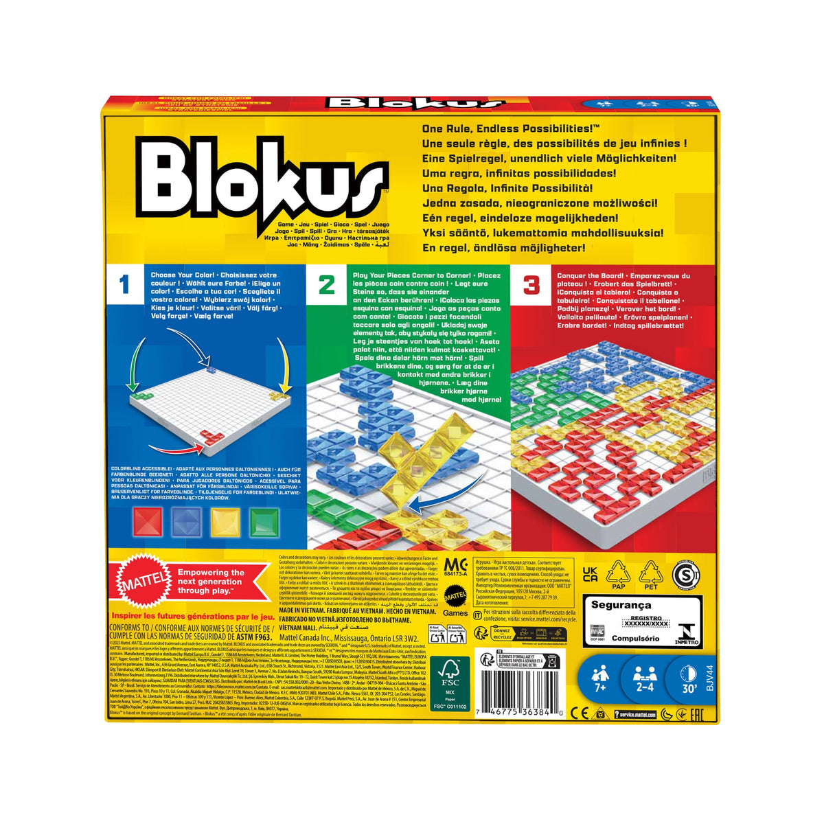 Blokus Strategy Board Game, Family Game For Kids & Adults With Colorful Pieces & Just One Rule
