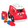 MEGA BLOKS Freddy Fire Truck Fisher-Price Toy Blocks With 1 Figure (6 Pieces) For Toddler