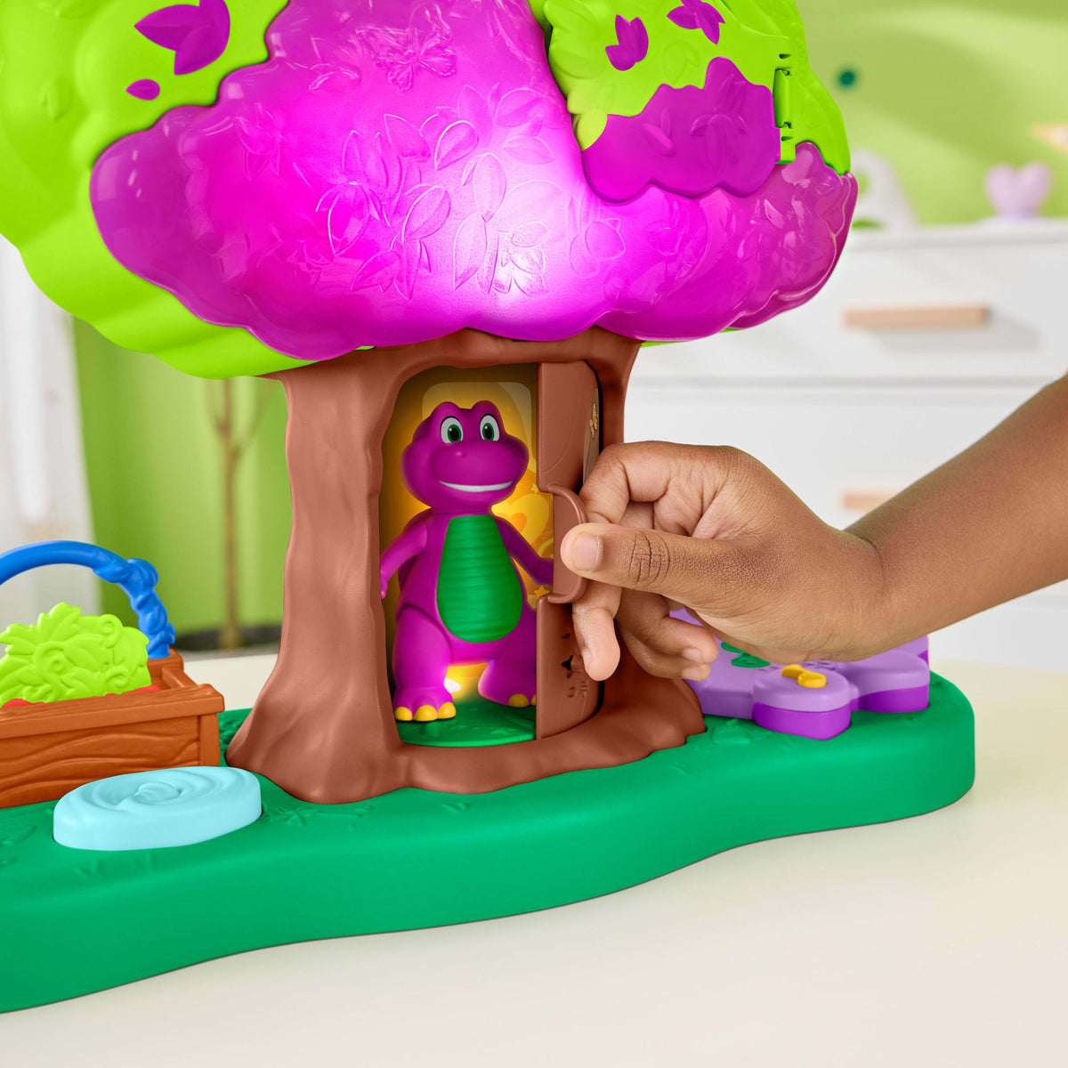 Fisher-Price® Barney’S World Coffret de Jeu Cabane Sons et Lumières