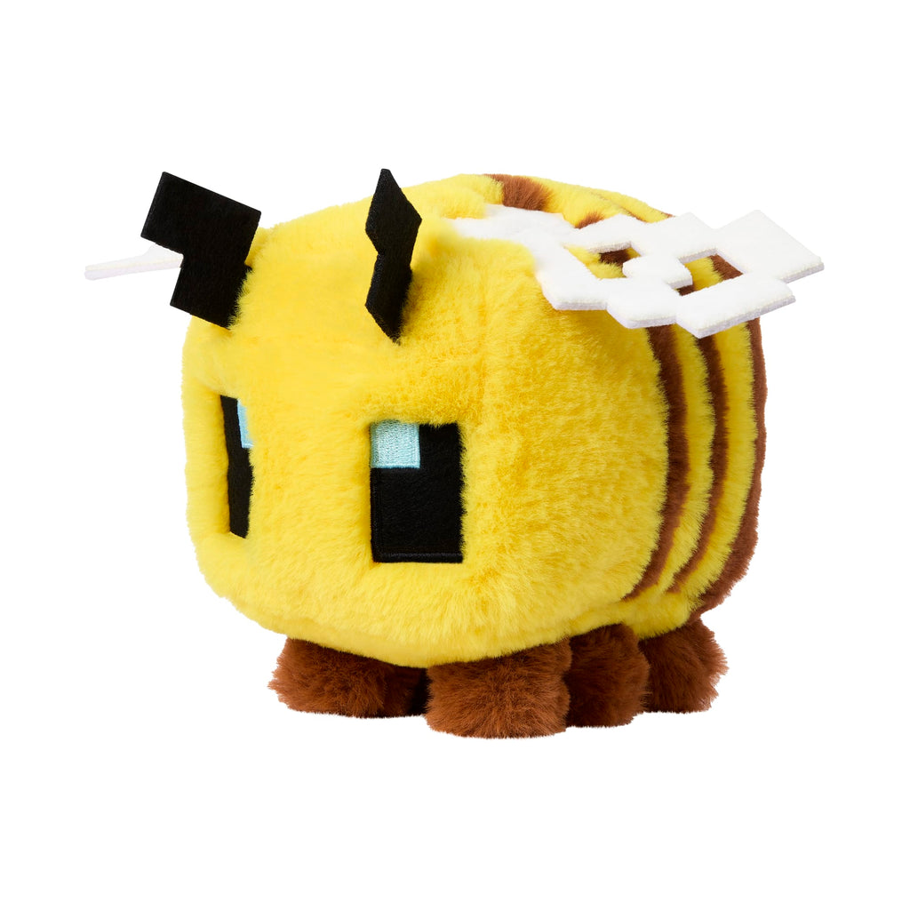 Minecraft Bee Plush Toy, 8-inch Collectible Soft Doll inspired By A Minecraft Movie