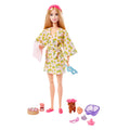 Barbie Self-Care Spa Day Possible Doll in Bathrobe With Puppy And Accessories