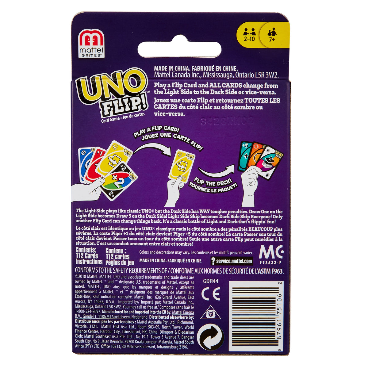 Jeu de Cartes Uno Flip!™