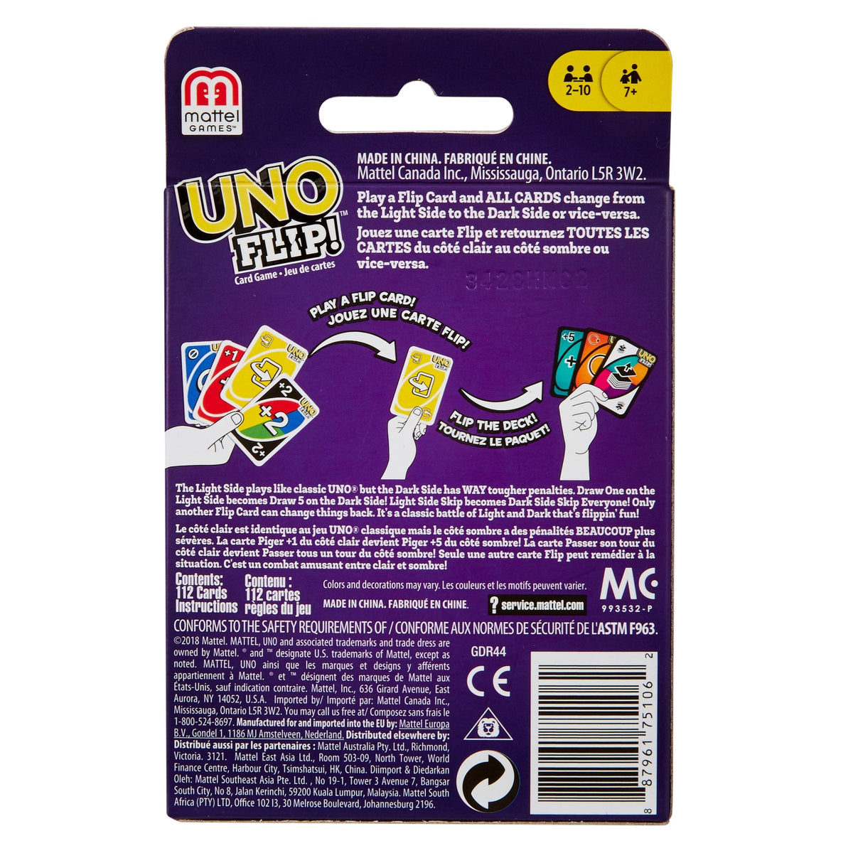 UNO Juego de Cartas Flip