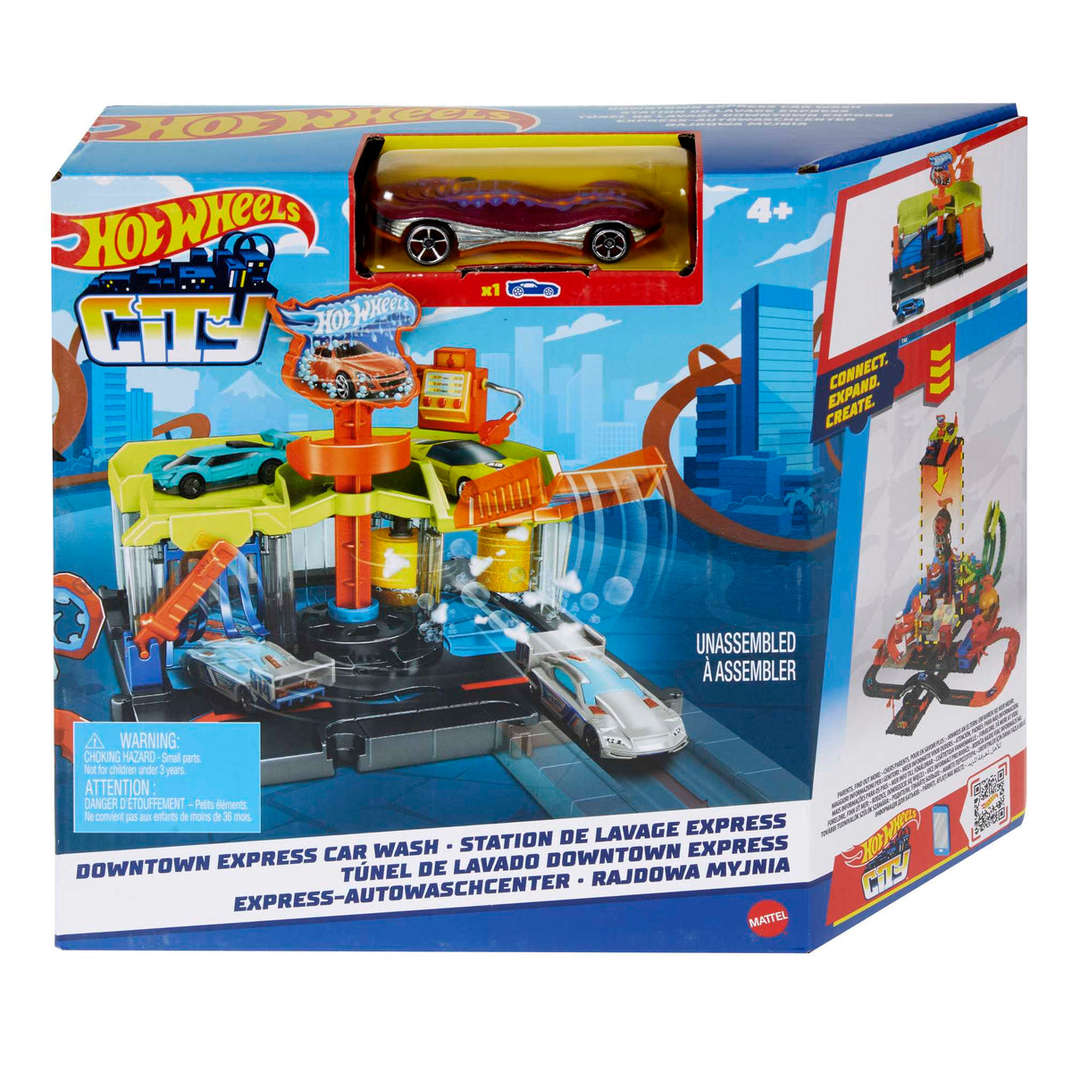Hot Wheels City Pista de Brinquedo Lava-rápido da Cidade