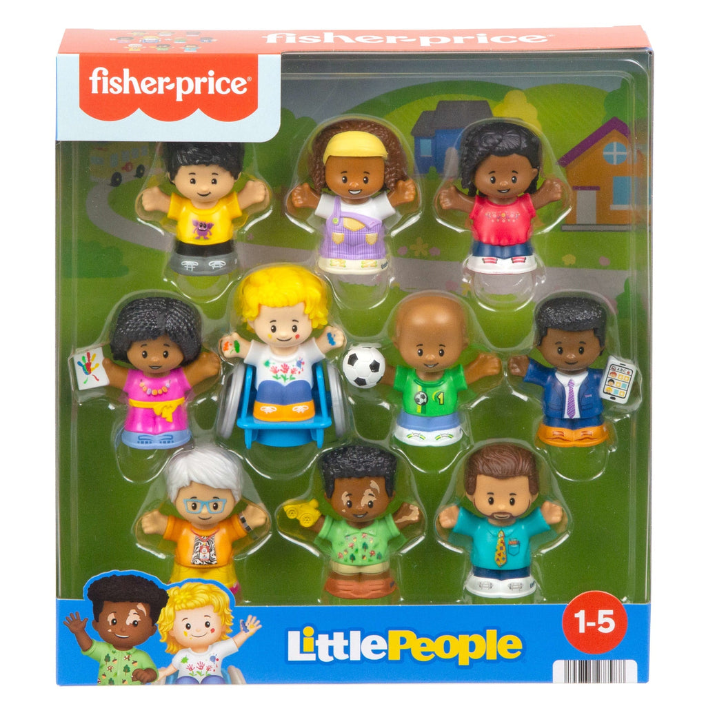 Fisher-Price Little People Classroom Figures 10-Piece Set For Toddler & Preschool Pretend Play
