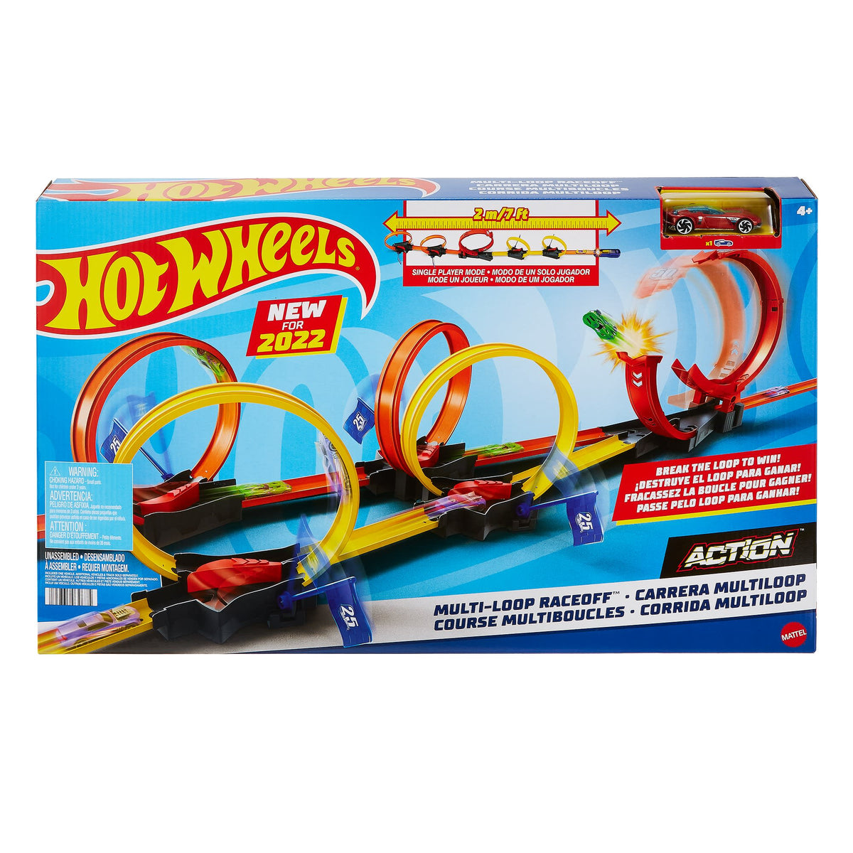 Hot Wheels Action Pista de Juguete Competencia Súper Loop