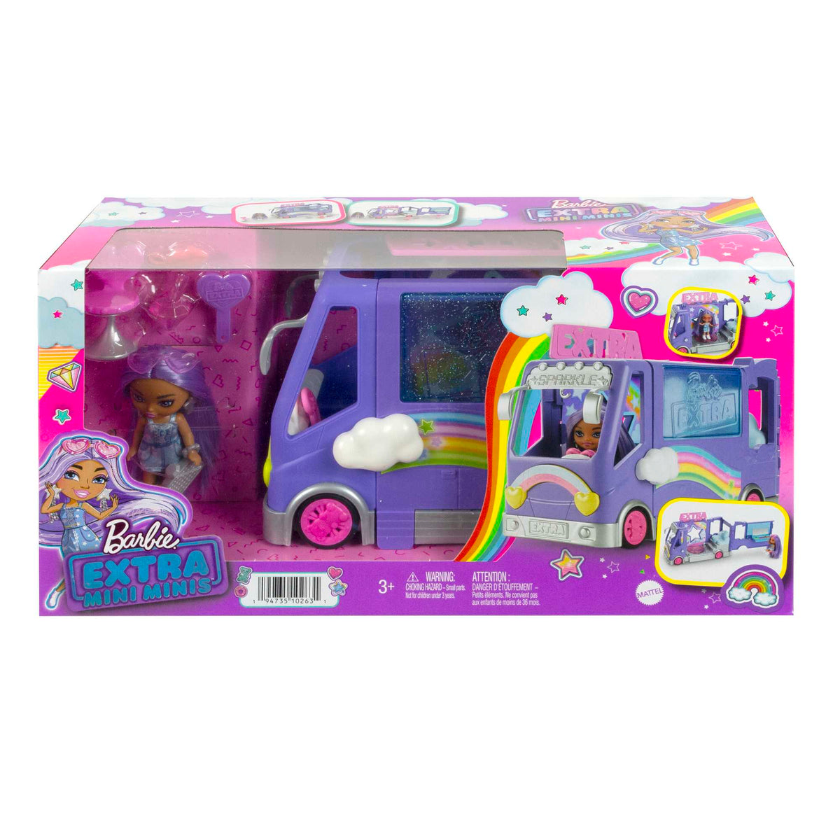 Barbie®-Bus de Tournée Mini Barbie Extra-Coffret Véhicule et Poupée