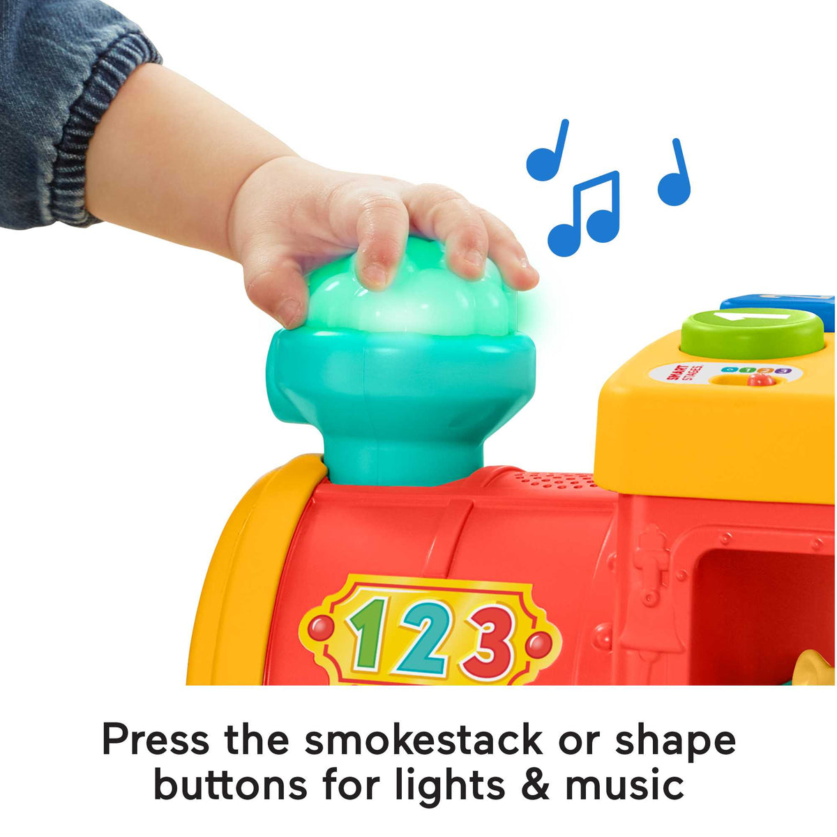 Fisher-Price Little People Big ABC Animal Train Toddler Learning Toy With Lights Music & 6 Figures