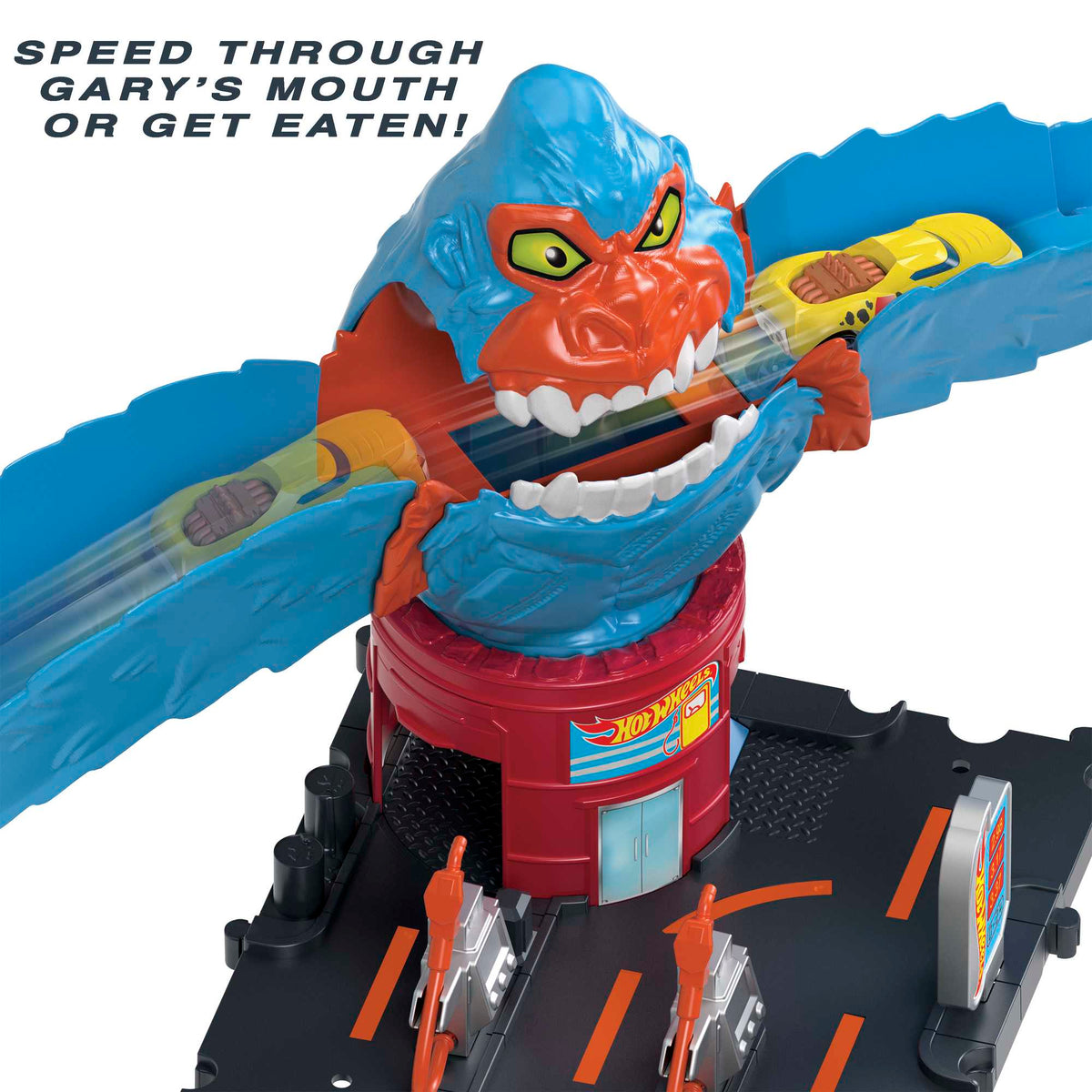 Hot Wheels City Wreck & Ride Gorilla Attack Playset With 1 Toy Car