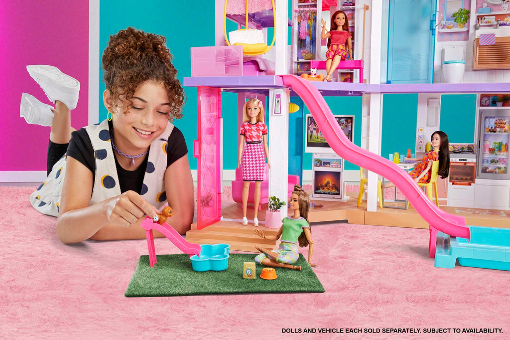 Barbie Dreamhouse Dollhouse With 75+ Accessories & Wheelchair Accessible Elevator, Lights, Sounds, Music