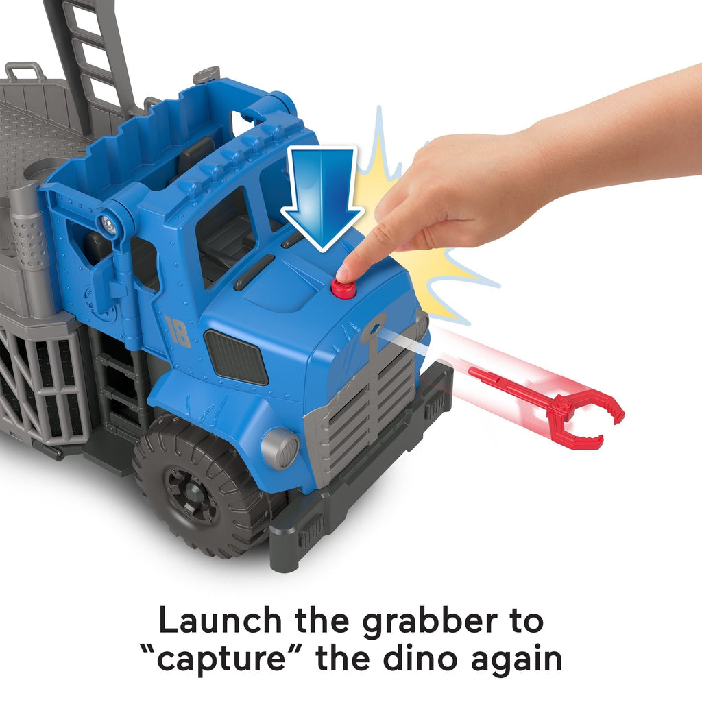 Imaginext Jurassic World Dominion Break Out Dino Hauler Vehicle & T. Rex Dinosaur 5-Piece Playset