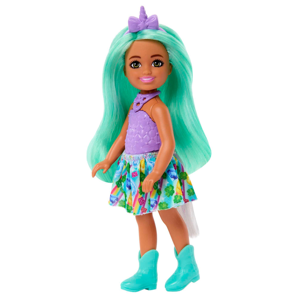 Unicorn-Inspired Chelsea Barbie Doll With Green Hair, Unicorn Toys