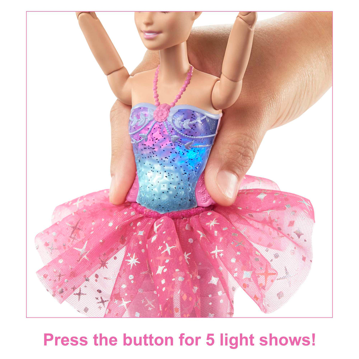Barbie Doll | Blonde Ballerina Doll | Magical Light-Up Feature