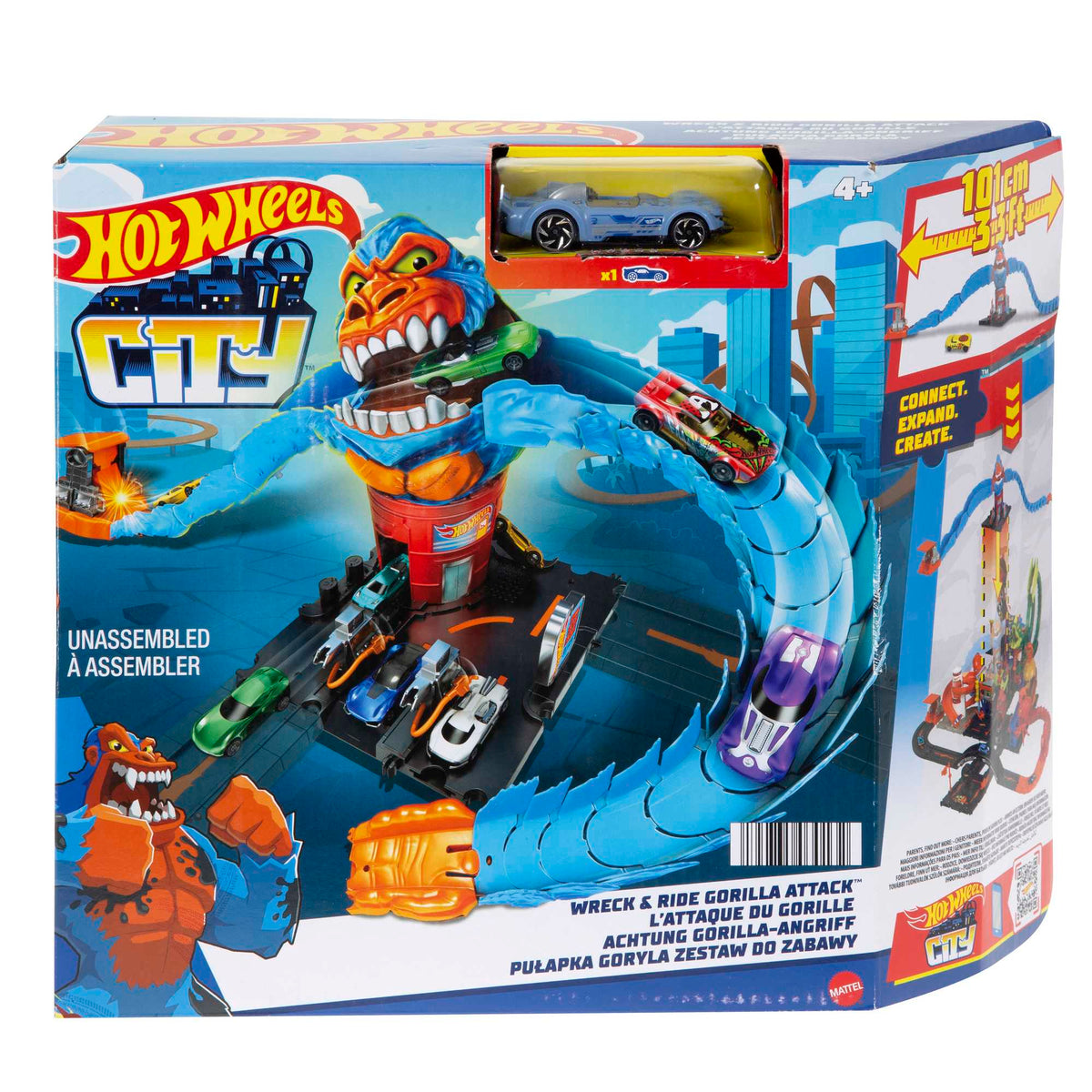 Hot Wheels City Pista de Juguete Némesis Gorila