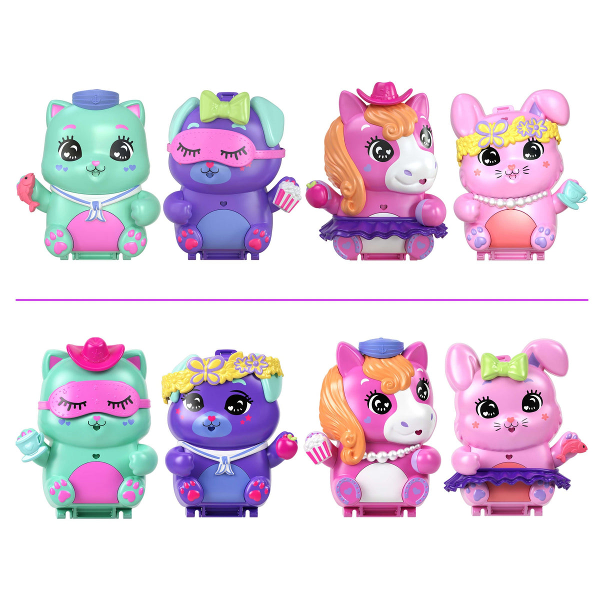 Polly Pocket Set de Juego Compacto Conejito Fiesta de Té