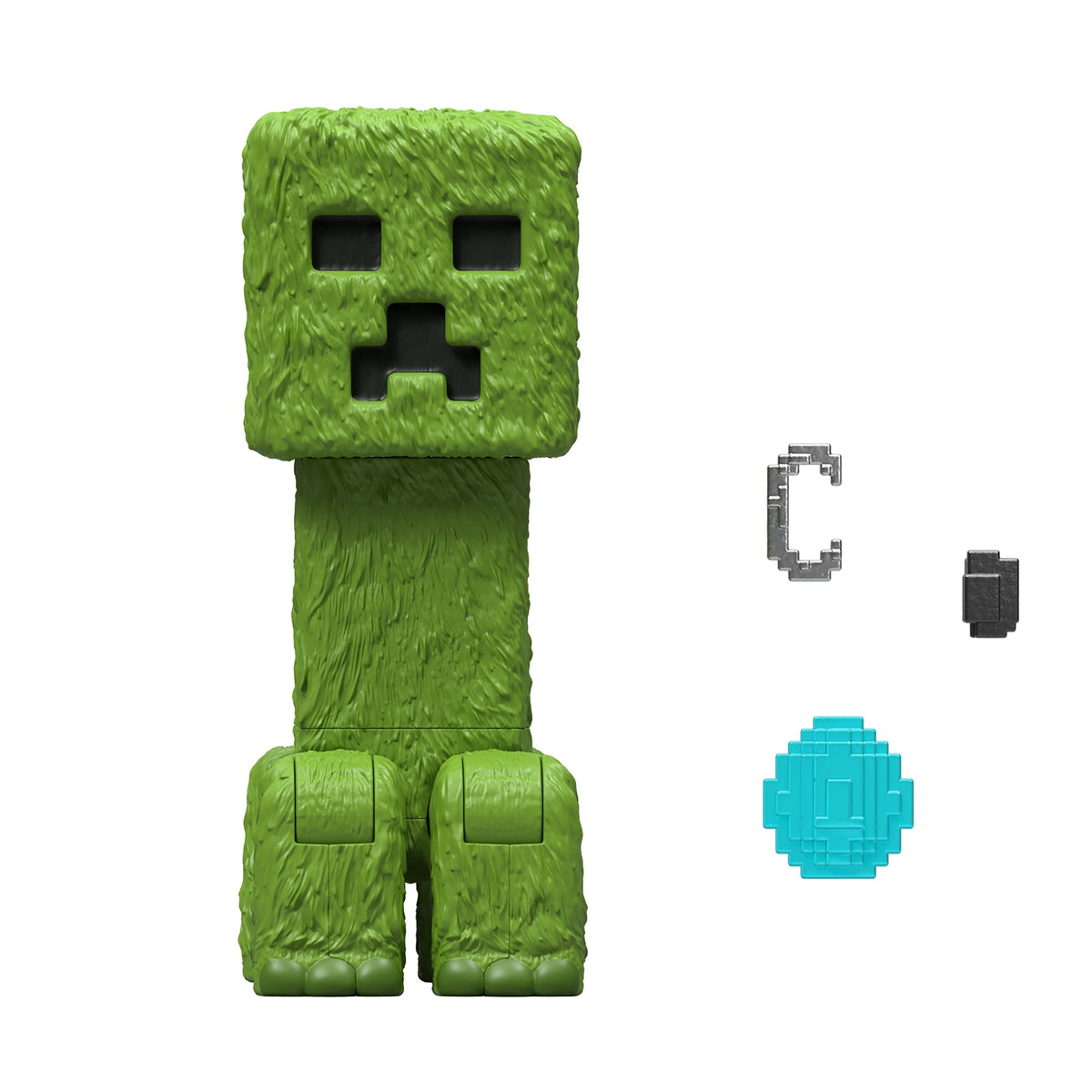 Minecraft-Figurine Articulée Creeper-Taille de 10 Cm et Accessoires