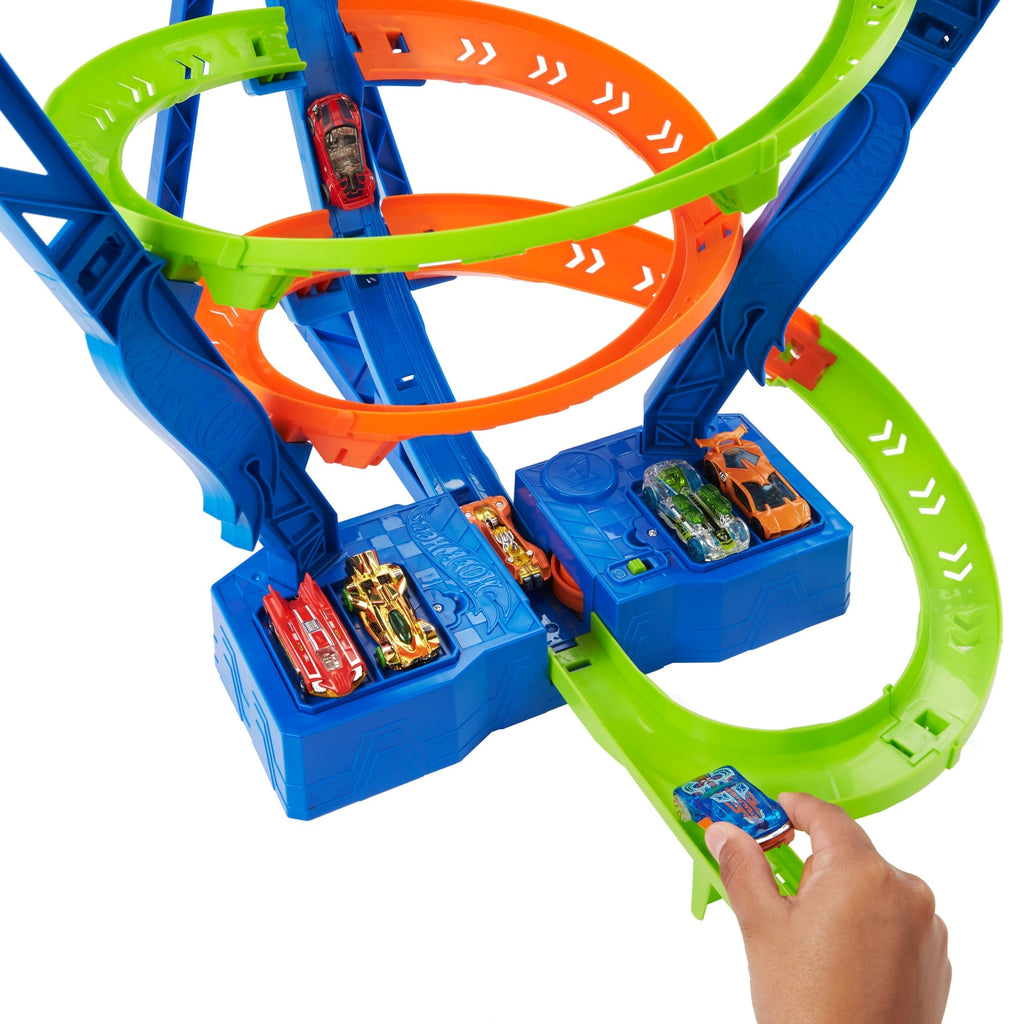 Hot Wheels Action Spirale Vitesse et Collisions