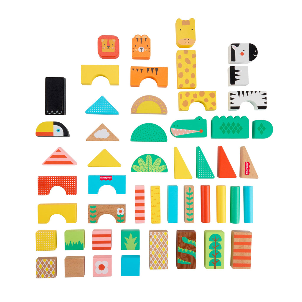 Fisher-Price® Blocs de La Jungle en Bois