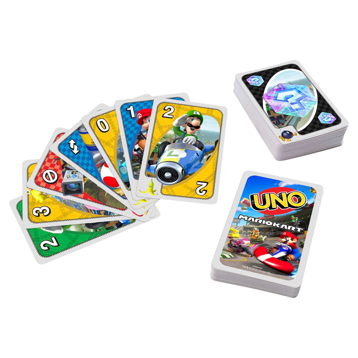 UNO Mario Kart Card Game With 112 Cards For Players 7 Years Old & Up