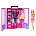 Barbie Ultimate Closet Doll And Playset Portable Fashion Toy With Doll, Clothes And Accessories